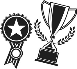 Modern flat vector icon Award / Badge