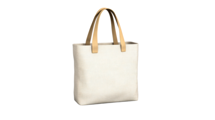 Stylish tote bag with neutral tones and soft handles for versatile use