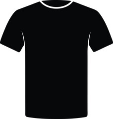 T-shirt silhouette vector illustration  on white background