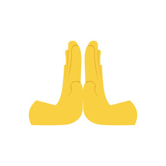 pushing hand emoji symbol sign icon vector illustration isolated flat