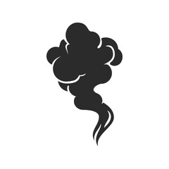 Dynamic smoke plume rising, perfect for adding impact and visual interest to designs with professional appeal and dramatic flair