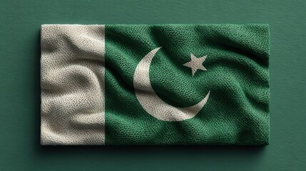 14 August greeting card template with national flag, suitable for poster and banner