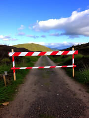 An obstacle blocking the path. Concerns and issues. Face problems and challenges. Delays and difficulties.