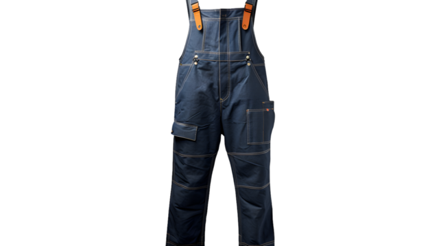 Buy men's work overalls durable construction bib overalls for sale online on transparent background - Powered by Adobe