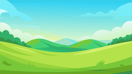 Fototapeta premium summer landscape with mountains