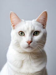 cat portrait with copyspace