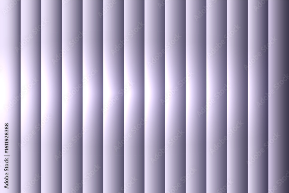 Wall mural vector vertical stripe gradient background. abstract folded metallic curtain pattern illustration wi