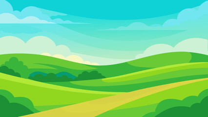 Fototapeta premium landscape with mountains and clouds