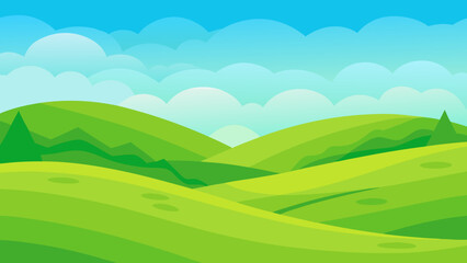 Obraz premium landscape with mountains and blue sky