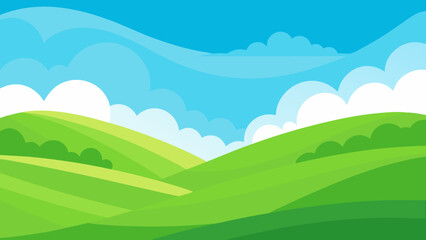 landscape with mountains and blue sky