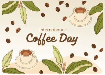   background international coffee day
