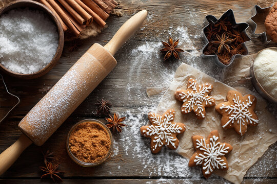 Christmas gingerbread cookies. Homemade gingerbread cookies for Christmas