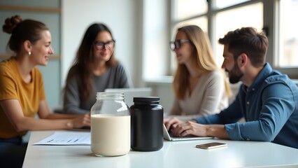 Diverse Team Meeting and Collaborating