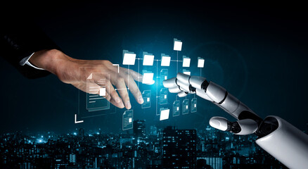 AI organizing file directory structure, streamlining folder management, arranging document paths, and automating digital hierarchy operations. Vouch