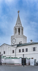 Obraz premium Spasskaya Tower in sunny summer day. Kazan Kremlin. Republic of Tatarstan. Kazan. Russia