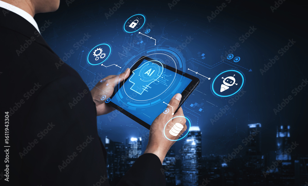Poster ai security and data ecosystem integrate ai, data, and security into one connected system for automa