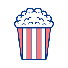 Classic popcorn bucket ready for movie night, a perfect snack for entertainment and enjoying delicious treats