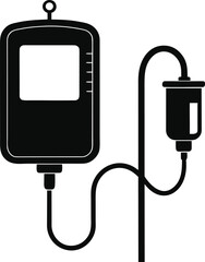 Medical infusion bag and stand intravenous