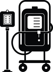 Medical infusion pump and stand drip