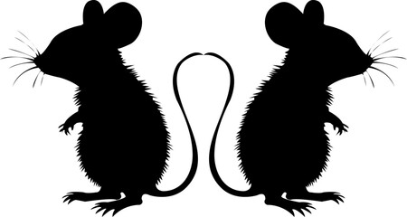 mouse silhouette beautiful new design vector file svg 