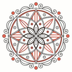 abstract floral ornament