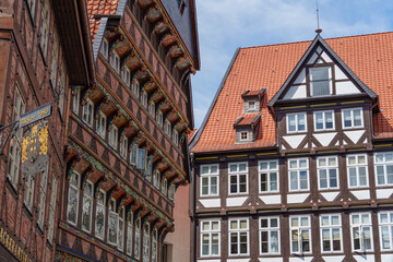 Fototapeta premium Die Altstadt von Hildesheim in Niedersachsen