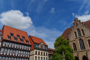 Die Altstadt von Hildesheim in Niedersachsen