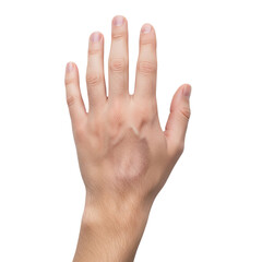 Hand Reaching or Grasping on Isolated transparent background png. generated with AI