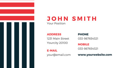 Modern Minimalist Business Card Design Template | Professional Corporate Branding