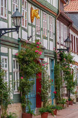 Fototapeta premium Fachwerkhäuser in Hildeshim