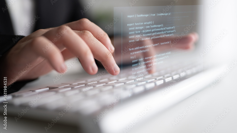 Fototapete programming for task manager user interface, handling form submission, input validation, task list r