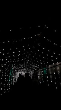 Durga Pujo decoration lights on road