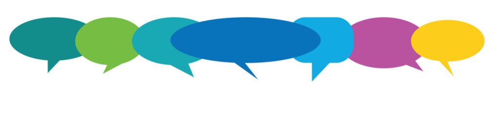 Speech bubbles, communication concept, Speech bubbles for text, chatting, message box. vector illustration