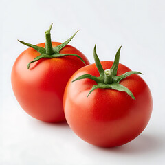 Two Ripe Tomatoes A Vibrant Display of Freshness