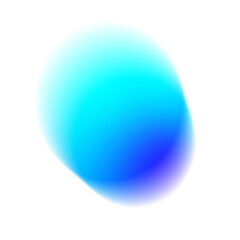 Trendy blue gradient transparent sphere orb with blur overlay effect abstract colorful design element modern 3d shape soft glossy liquid circle art smooth floating background