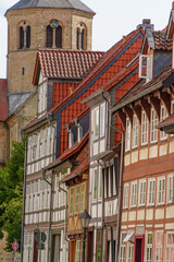 Obraz premium Die Altstadt von Hildesheim in Niedersachsen