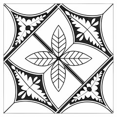 black and white tattoo