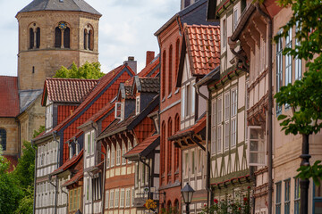 Fototapeta premium Die Altstadt von Hildesheim in Niedersachsen