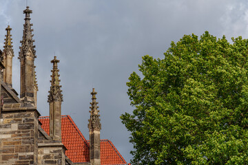 Obraz premium Die Altstadt von Hildesheim in Niedersachsen