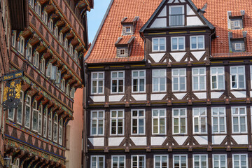 Obraz premium Die Altstadt von Hildesheim in Niedersachsen