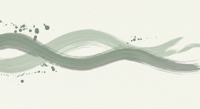 Abstract painted brushstrokes