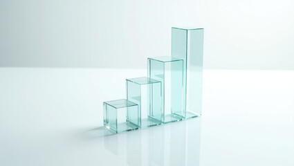Glass Blocks Representing Progress