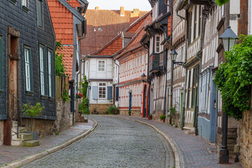 Obraz premium Die Altstadt von Hildesheim in Niedersachsen