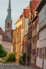 Fototapeta premium Die Altstadt von Hildesheim in Niedersachsen