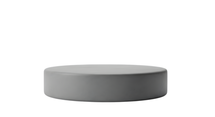 3D Render of a Minimalist Round Podium, Perfect for Product Display and Presentation on transparent background