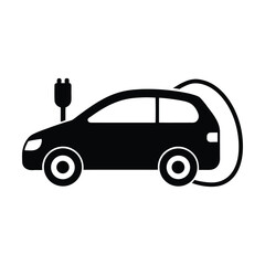 Electric Car Vector Icon