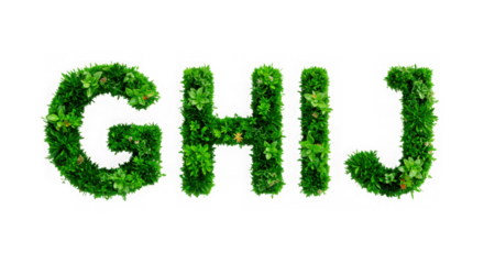 green grass isolated on white