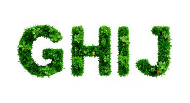 green grass isolated on white