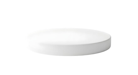 3D Render of a Minimalist Round Platform, Presentation Stage, Product Display on transparent background