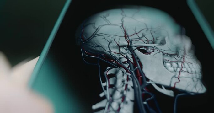 Cardiovascular system of human head